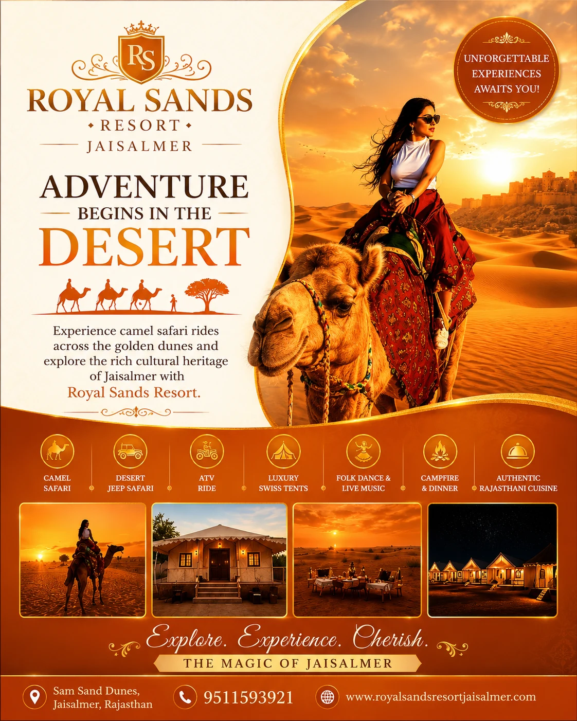 Luxury desert resort near Jaisalmer